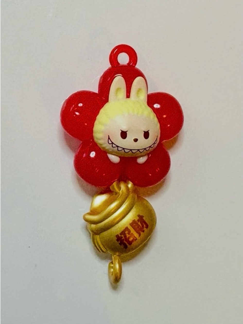 Labubu POP BEAN New Year Hanging Flower Charm | Fortune Bell|Rare!
